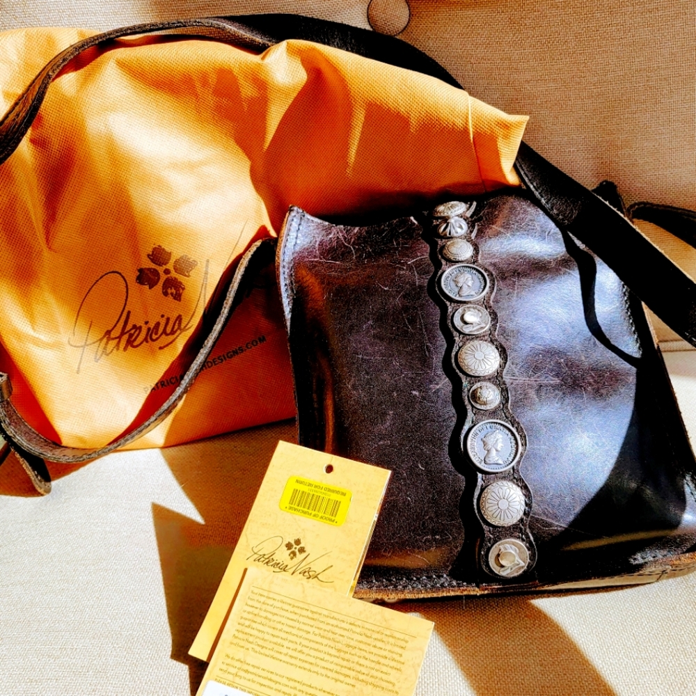 Patricia Nash Black leather purse,w/tags